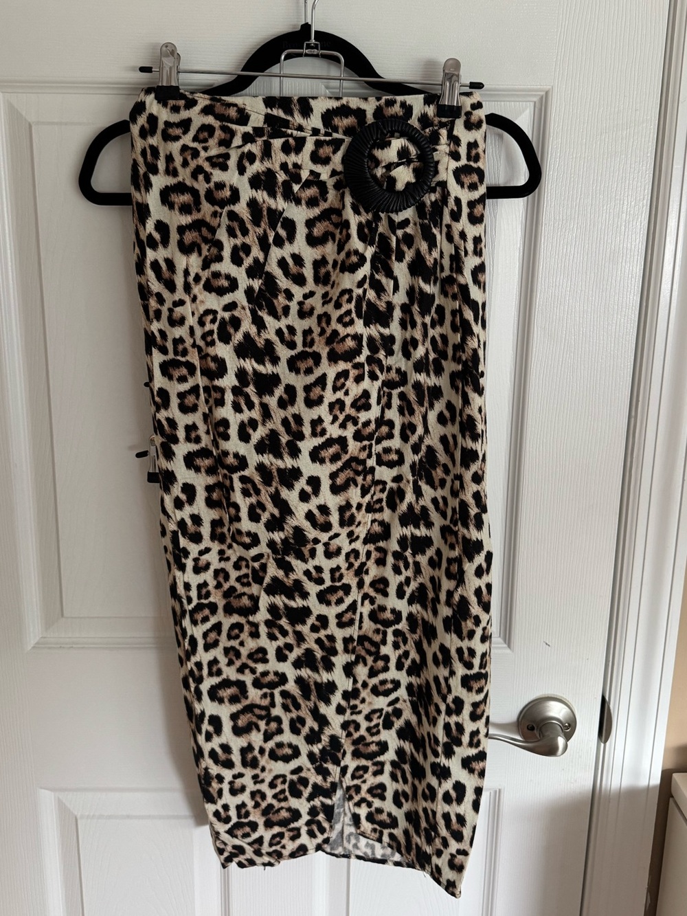 ZARA leopard wrap skirt